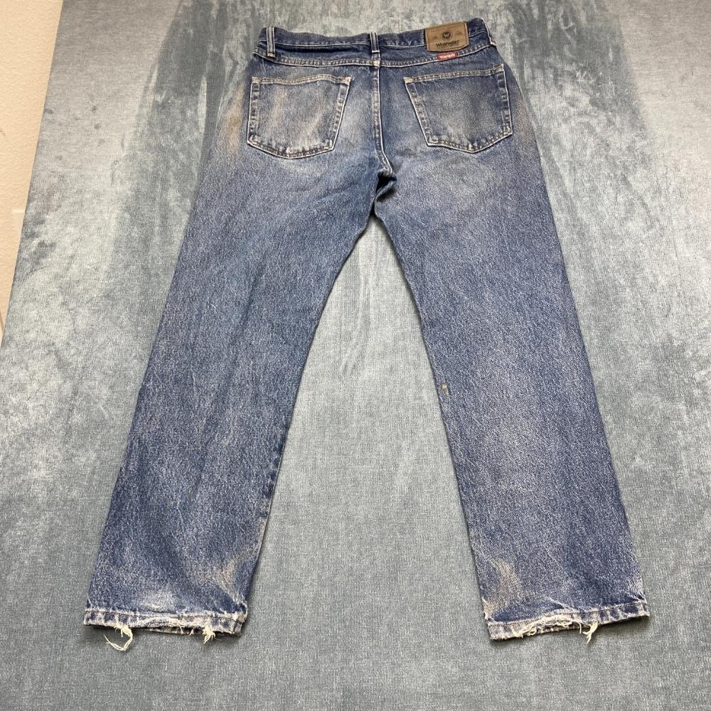 Wrangler Jeans Mens 33x30 Blue Five Star Premium Denim Regular Fit Straight Leg
